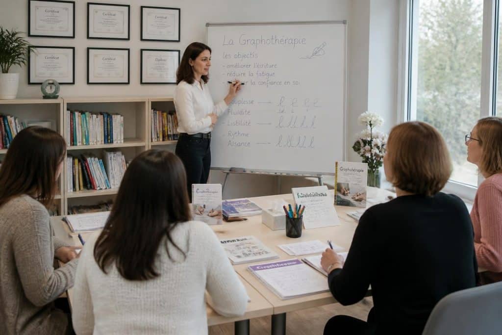 suivez une formation reconnue pour devenir graphothérapeute certifié et développez vos compétences professionnelles en graphothérapie.